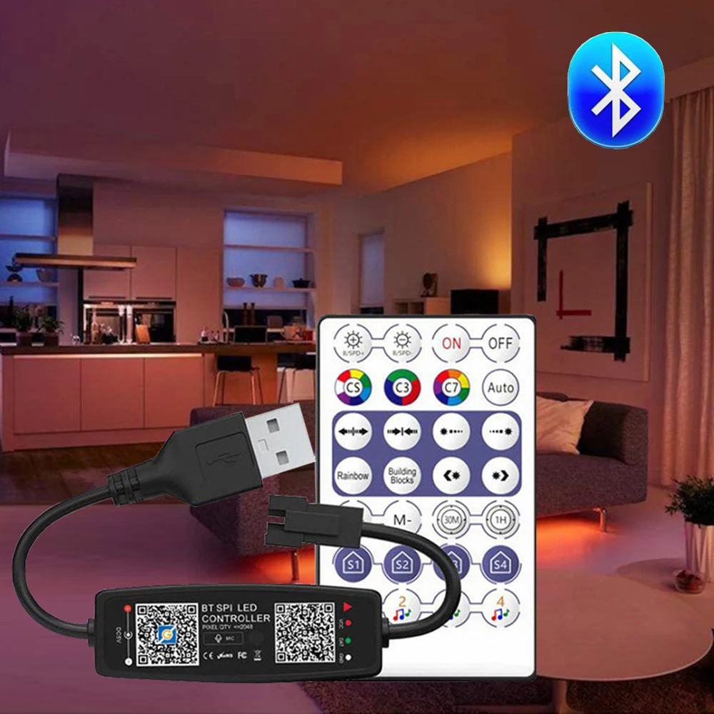 Bluetooth-контроллер для светодиодной ленты WS2812 WS2811 SK6812 Pixel | Освещение