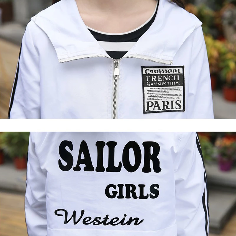 S-XL Spring Autumn Women Leisure Zipper Trench Female Streetwear Coat Female Midi Pattern Loose Big Yards Windbreaker New