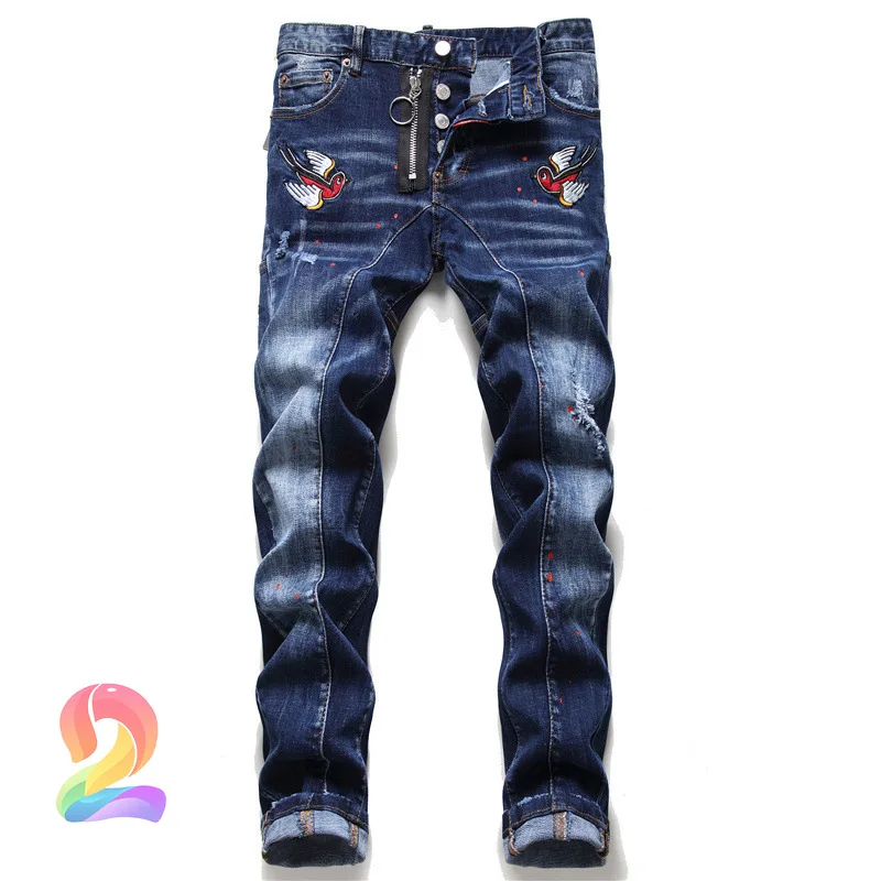 

Dsquared2 Jeans High Quality Personality Casual DSQ2 Men Denim Pants