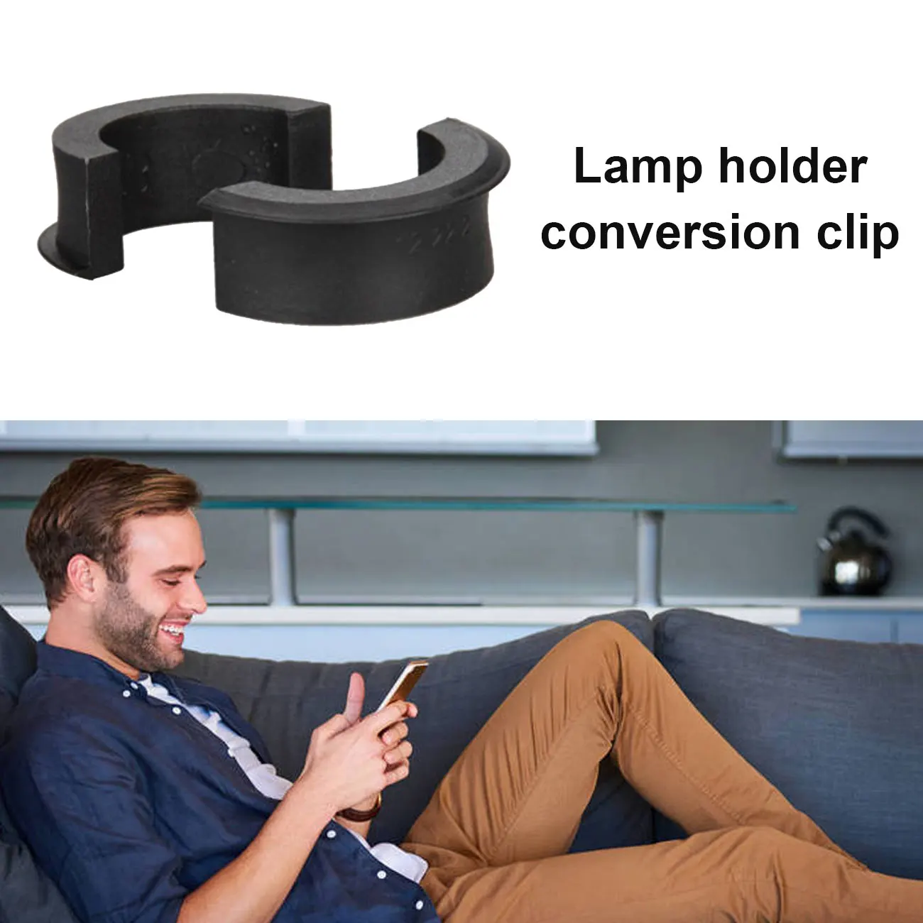 

lamp holder conversion clip is suitable for 31.8mm to 25.4mm mobile phone stand conversion gasket
