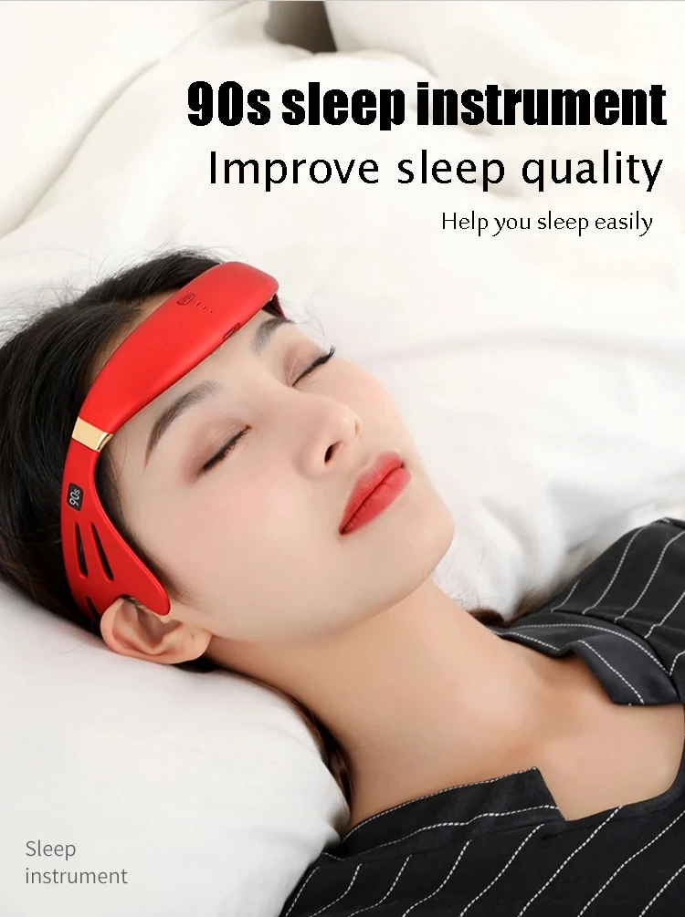 

Electric Head Massager Sleep Monitor Migraine Relief Massager Insomnia Therapy Release Stress Sleep Therapy Device Sleeping