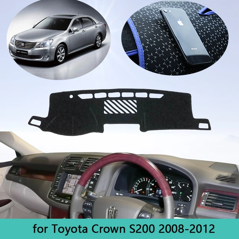 Солнцезащитный коврик для приборной панели Противоскользящий чехол Toyota Crown Royal