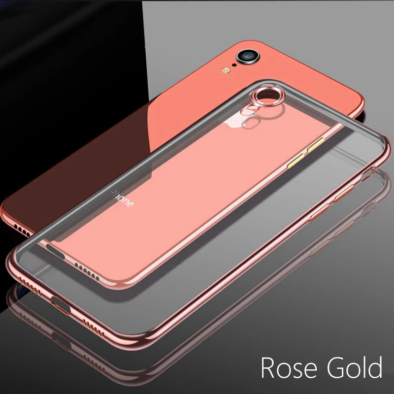 Прозрачный ударопрочный чехол с мягким покрытием для iphone XS MAX X 10 XR 6 6s 5 5s SE 7 8 Plus
