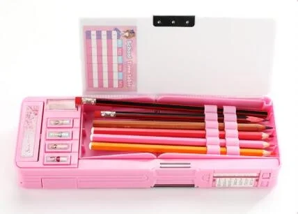 

multi-function pencil case cute creative large-capacity pencil box Double-sided