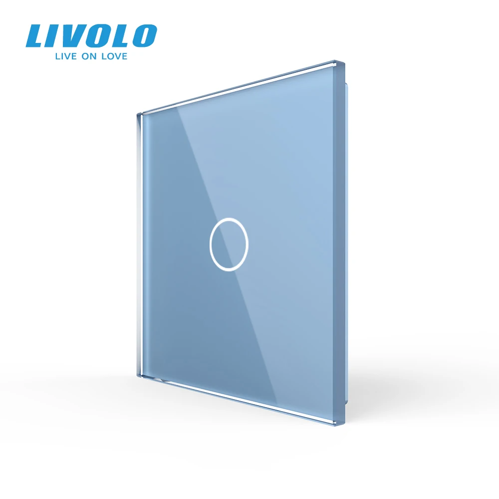 Сенсорный выключатель Livolo стеклянная панель без логотипа цветная с жемчугом |