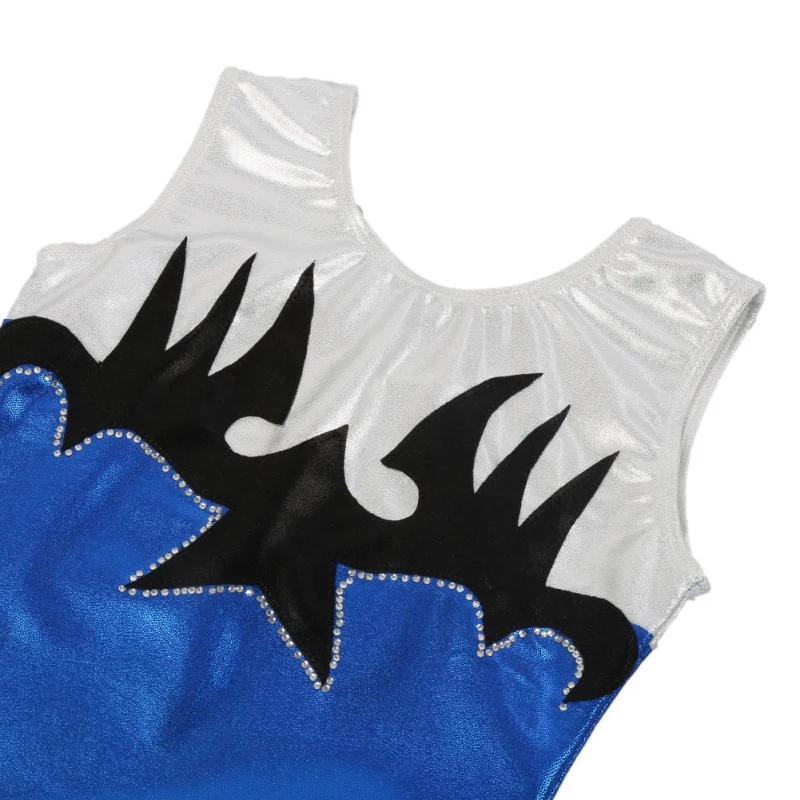 Girls Sleeveless Gymnastics Leotard Ballet Dress Kids One Piece Patchwork Dance Wear Dancing | Тематическая одежда и