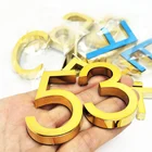 Самоклеящаяся табличка с буквами и цифрами для дома, 6 см цифры на почтовый ящик дома номера американсике подкова на дверь дома для номера домовой табличка улица дом цифры на дверь почтовый ящик уличный почтовый ящик д