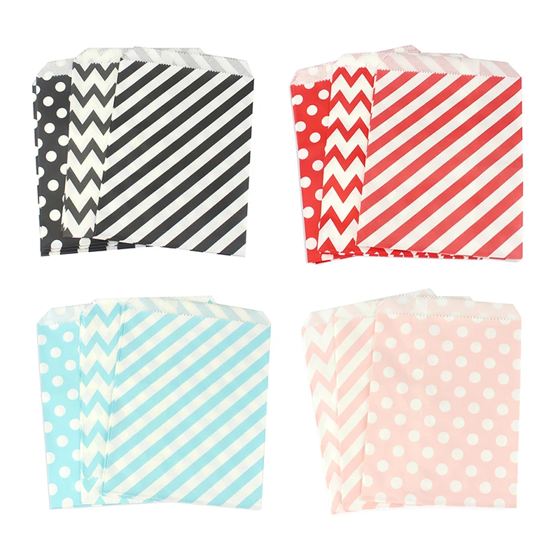 200pcs/lot 180*130mm/Hot/Polka Dot kraft paper gift bag/Festival bags/Paper bag without handles/wholesale | Дом и сад