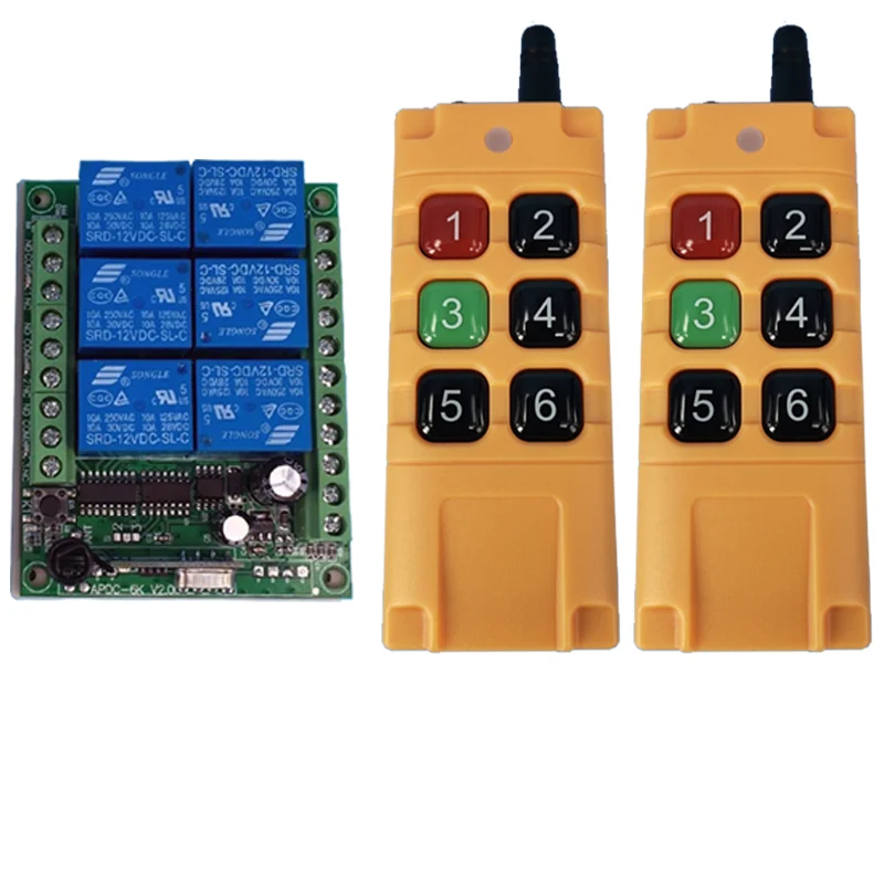 2000 м DC12V 6CH 6 CH Беспроводной светодиодный светильник с дистанционным управлением