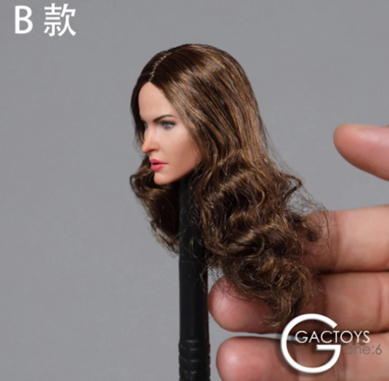 1/6 Scale Head Sculpt Megan Fox for 12'' Action Figure Body Female Sexy Beauty Long Straight Hair GACTOYS | Игрушки и хобби