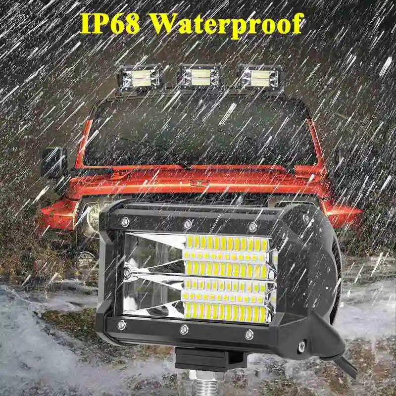 Светодиодный прожектор VISORAK для внедорожников 5 дюймов 72 Вт 4x4 4WD ATV SUV UTV рабочий