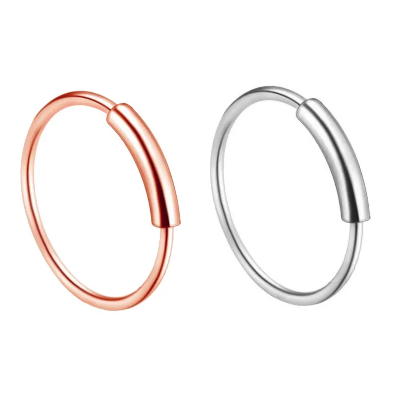 5 шт. хирургическая Сталь в форме сердца звезды Циркон нос кольцо с винтом L