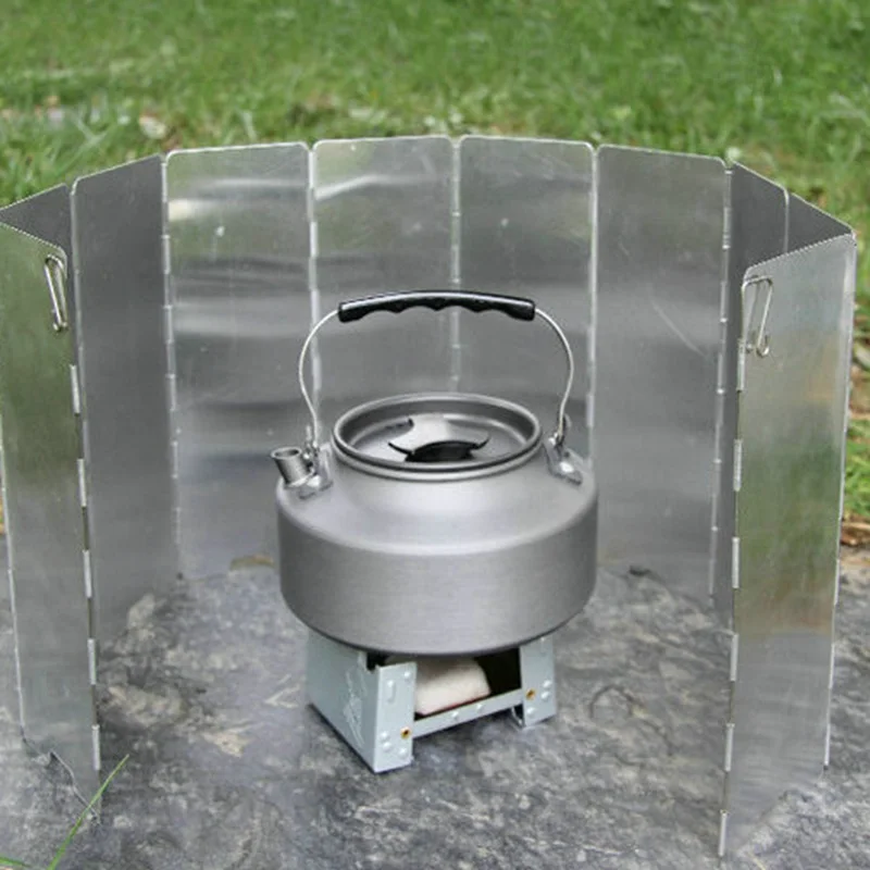 Складная газовая плита ветрозащитная горелка из алюминиевого сплава 10 тарелок