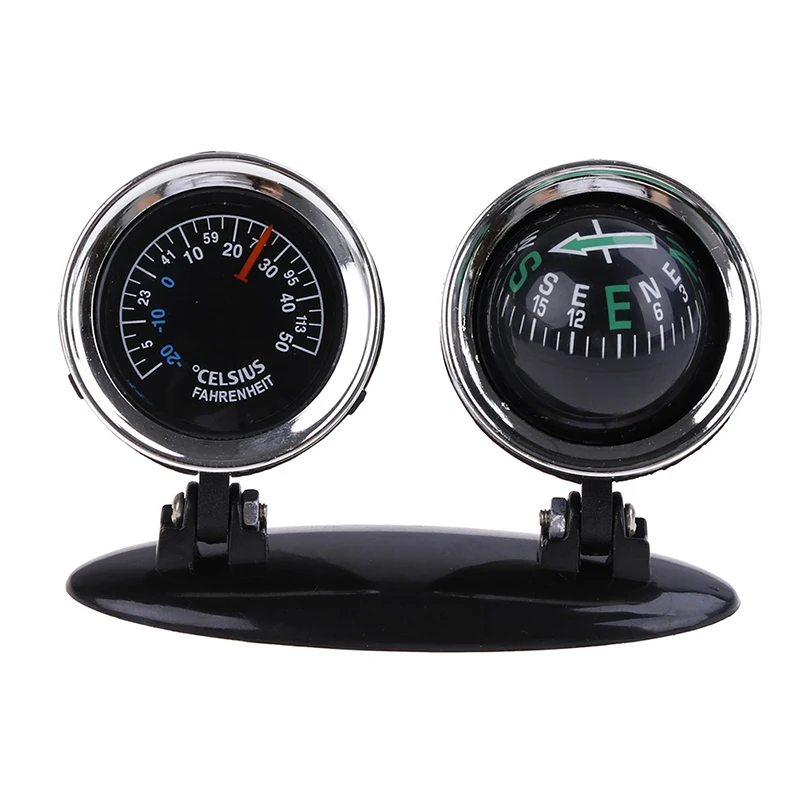 

Hot 2 in 1 Guide Ball Car Compass Thermometer Car Ornaments Direction Dashboard Ball
