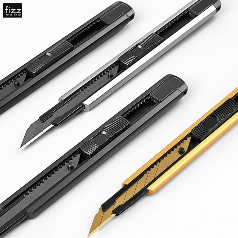 Xiaomi YouPin Fizz Aluminum Alloy Utility Knife Metal Blade Self-locking Design Sharp Angle Pocket Cutter Stationery Supplies |
