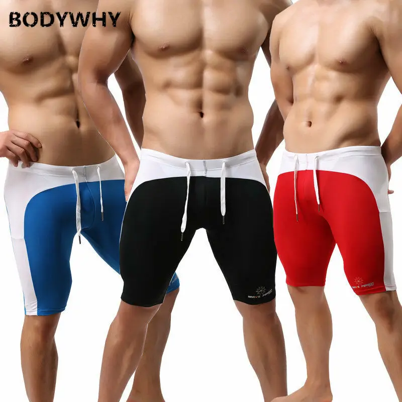 

Fashion Men's Sexy Fitness Sports Swim Trunks Running Yoga Shorts Fifth Pants Bodysuit Men Men Bodysuit Sexy Sweat Shirt