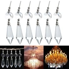 5 шт., стеклянная люстра с подвесками, 38 мм