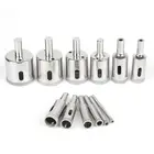 Набор сверл для отверстий, комплект из 3-32 мм 12 шт. твердых алмазных насадок для дрели из стекла и керамики