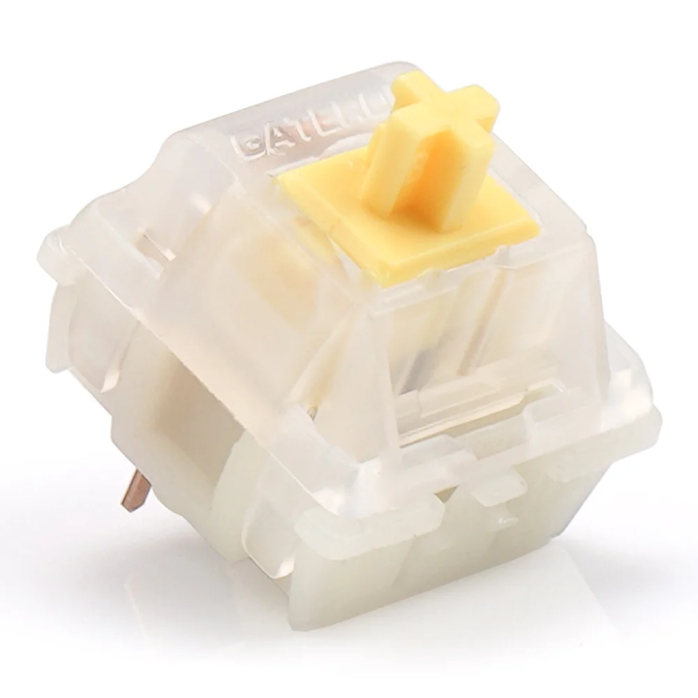 Gateron Cap молочно-желтый V2 переключатель 5-контактный линейный RGB рычажный 63G Mx для