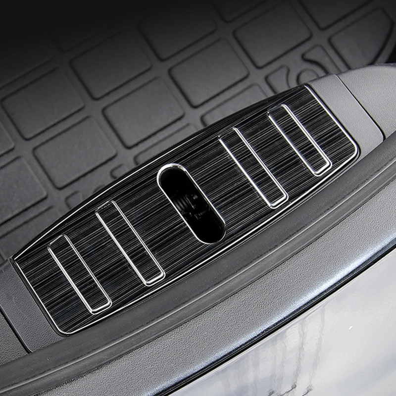 

Защитная пластина для передней боковой коробки Tesla model 3, защитные полосы из нержавеющей стали, аксессуары для модификации, украшение