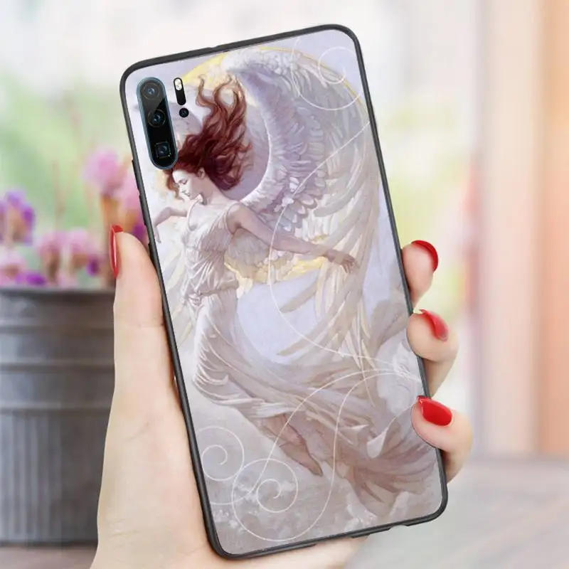 

Wing Angel Girls art pattern Phone Case For Huawei honor Mate P 10 20 30 40 i 9 8 pro x Lite smart 2019 nova 5t