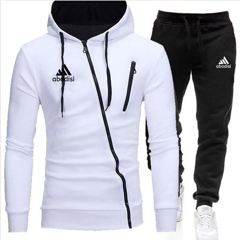 

Men's Casual Trend Spring And Autumn Summer Sportswear Two-Piece Zipper Brand Track Suits Men's Sportswear Sports Suits