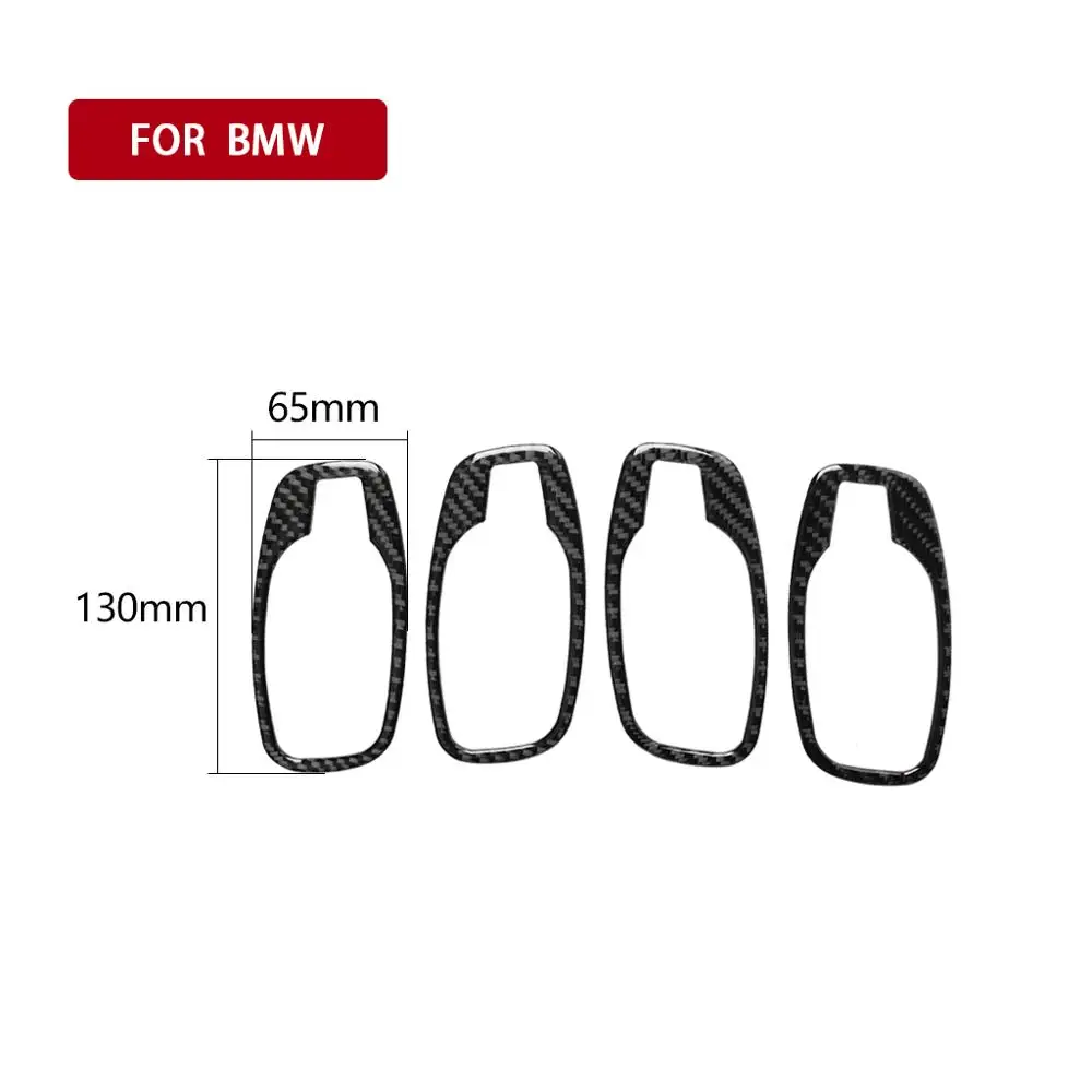 

Car Interior Door Handle Cover Door Bowl Stickers Decoration Carbon Fiber for BMW E60 5 Series 2006-2010 Accessories