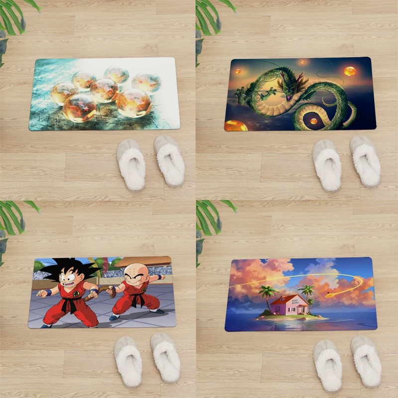 Dragon Ball Z входная дверь коврик кухонный коврик для напольные коврики нескользящий коврик для дома ПВХ мягкая кожа салон ковры водонепроницаемый ковер