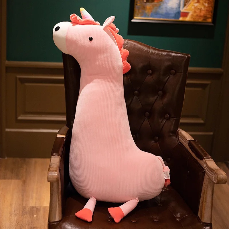 

Cartoon Animal Sleeping Pillow Cute Dinosaur Unicorn Plush Toy Soft Stuffed Doll Birthday New Year Gift For Children Boys Girls