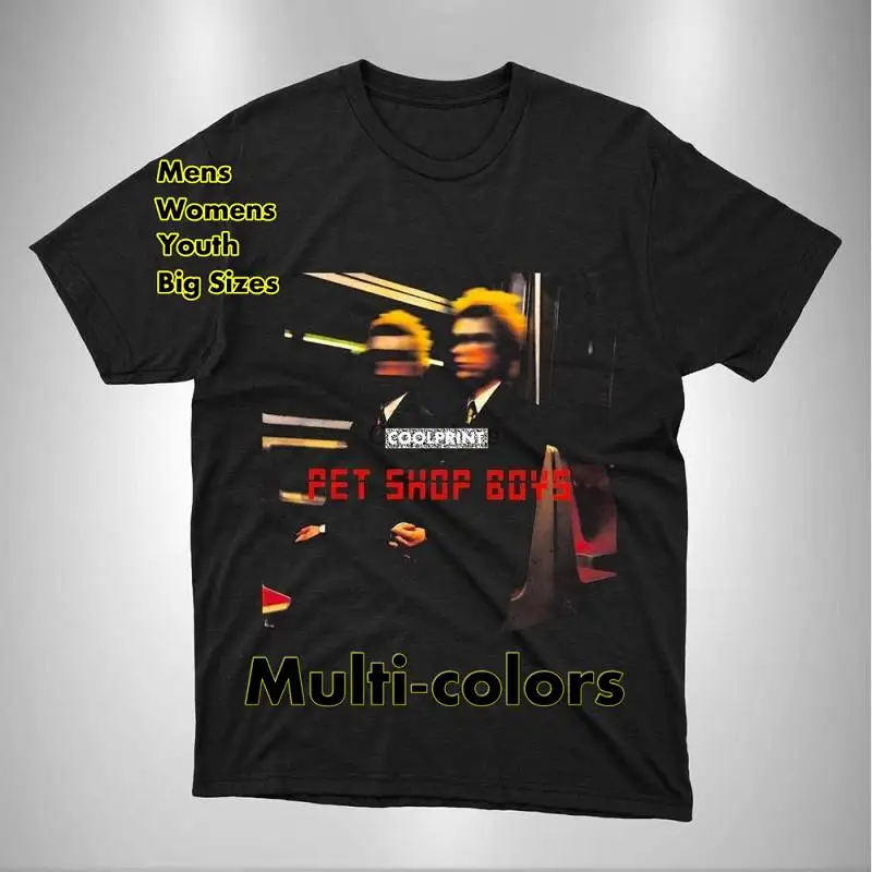 

Pet Shop Boy Tshirt new wave T Shirts Oversized Mens Fashion Originality Graphic Shirts