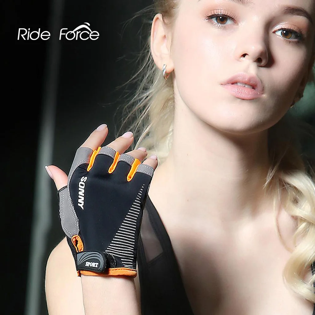 Перчатки для спортзала фитнеса защита рук на полпальца женщин и мужчин силовые