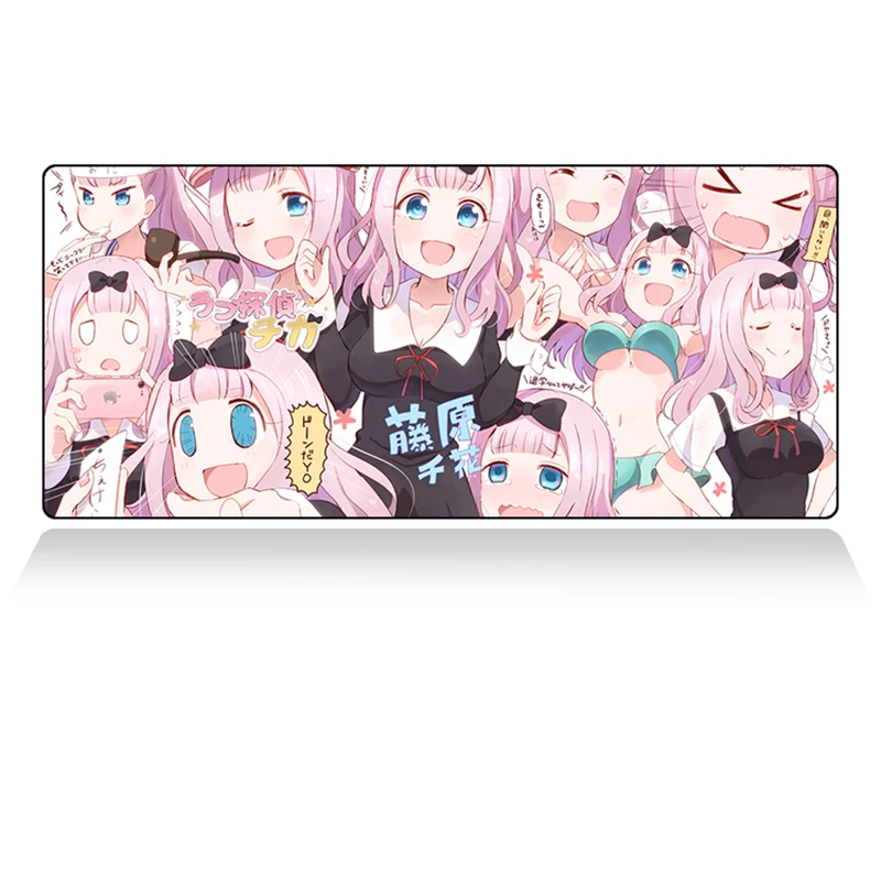 1 шт. коврик для мыши Kaguya sama: Love Is War Cartoon Fujiwara Chika с принтом игровой клавиатуры