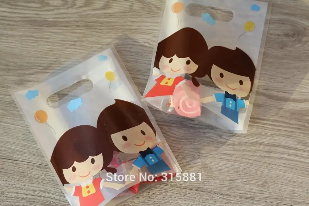 Пластиковые подарочные пакеты для мальчиков и девочек пластиковые покупок