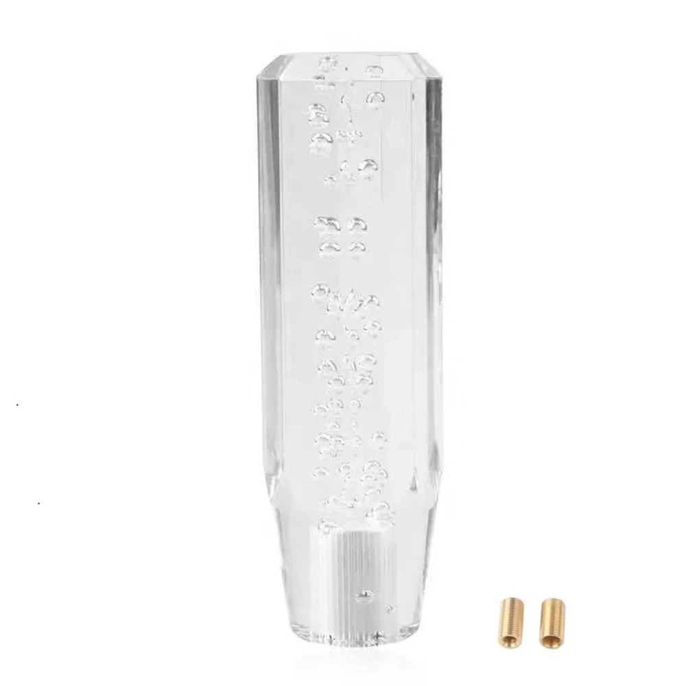 

10 15 20cm Transparent Car Crystal Resin Gear Shift Knob Bubble Auto Manual Stick Gear Shifter Stick Gear Shift Knob