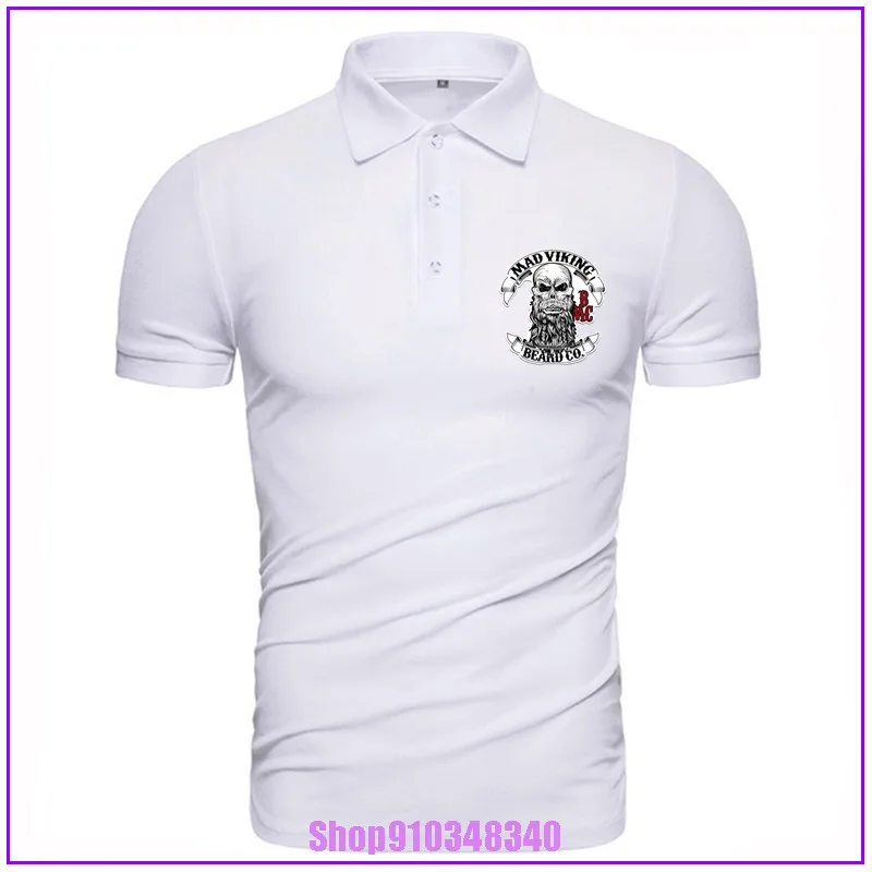 Hot Sale New Men'S Polo Shirt viking beard Summer Style Fashion Designing Normal Charismatic guy polos para hombre | Мужская одежда