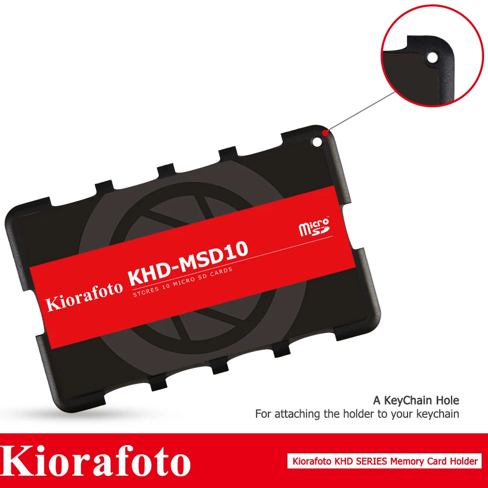 Kiorafoto аксессуары для камеры держатель для карт памяти SD/MSD/Micro SD/TF протектор для Canon 1300d/Nikon D5300/sony A6000 легкий