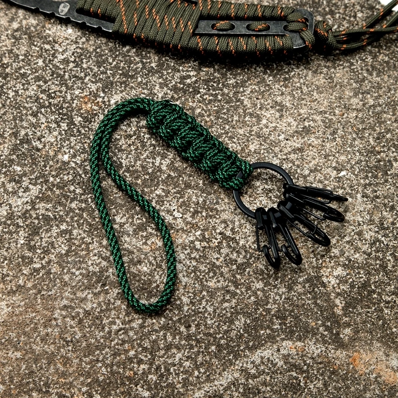 Многофункциональный шнурок для ключей из Паракорда классификационный крючок