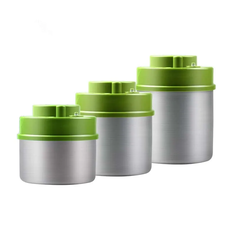 Вакуумный Герметичный контейнер из нержавеющей стали вакуумная пищевая банка