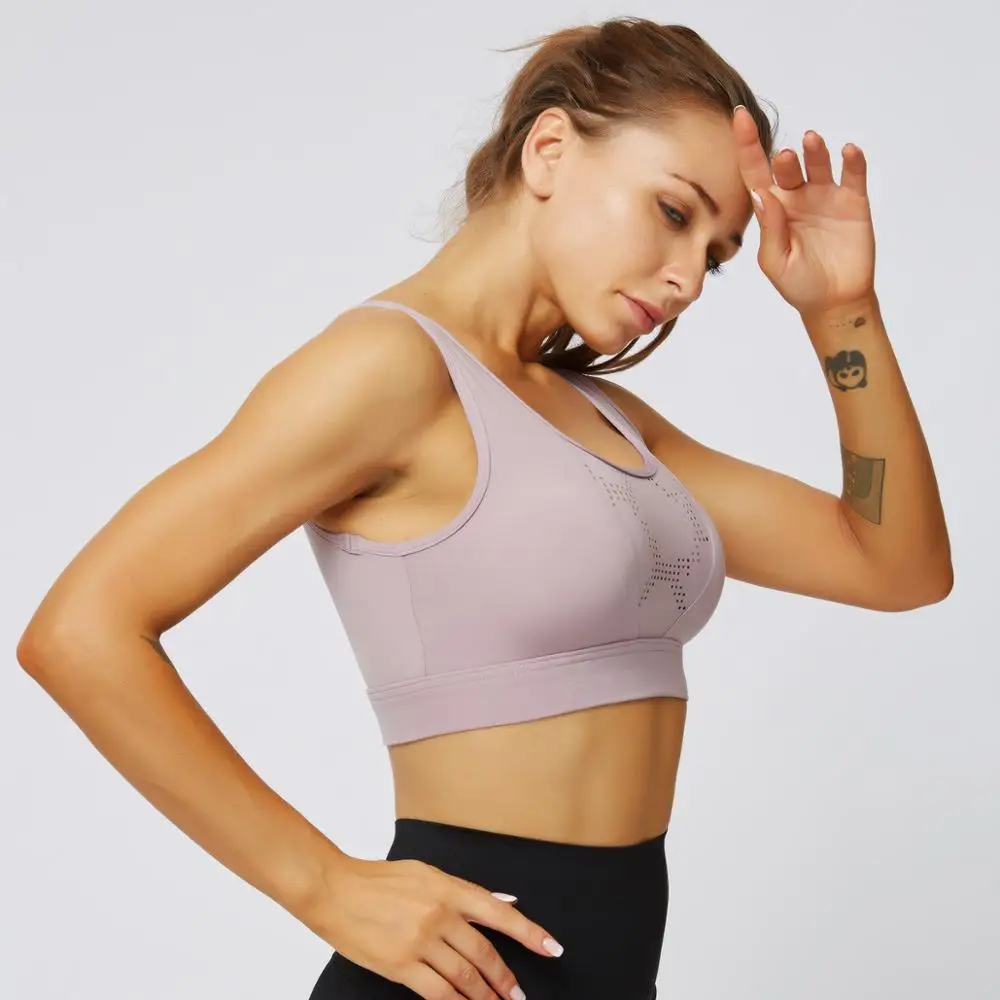 Пикантные открытые Противоударный Спортивный бюстгальтер Топ майка для занятия