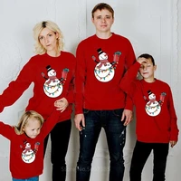 2020 family christmas sweater sets cartoon print mother father kids family matching clothes xmas family sleepwear outfits