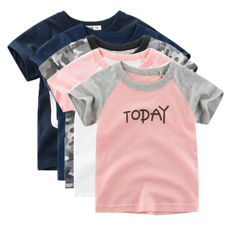 

2021 летняя детская одежда футболка для мальчиков хлопковая футболка с короткими рукавами и динозавром для девочек Повседневная Милая футбо...