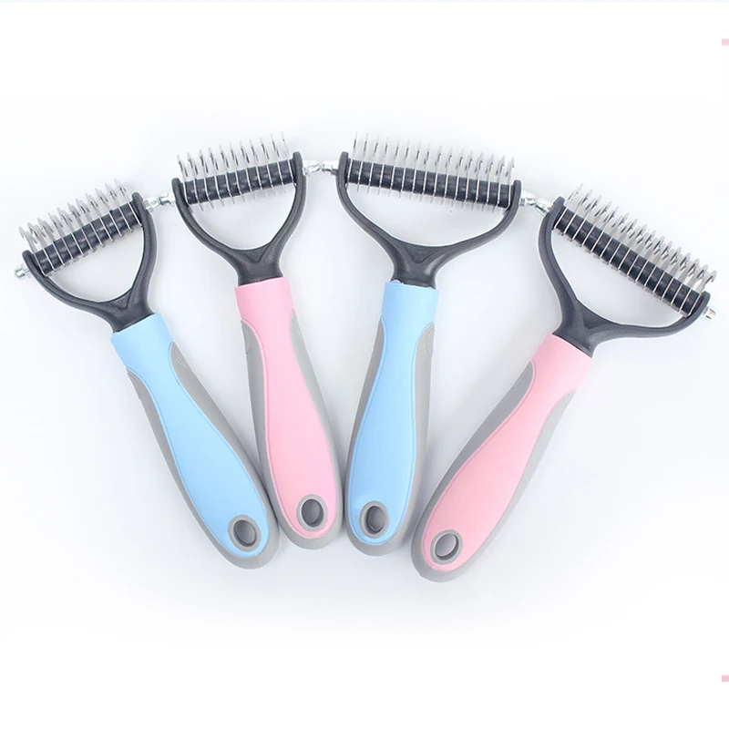Расческа для домашних животных гребень из нержавеющей стали удаления шерсти у