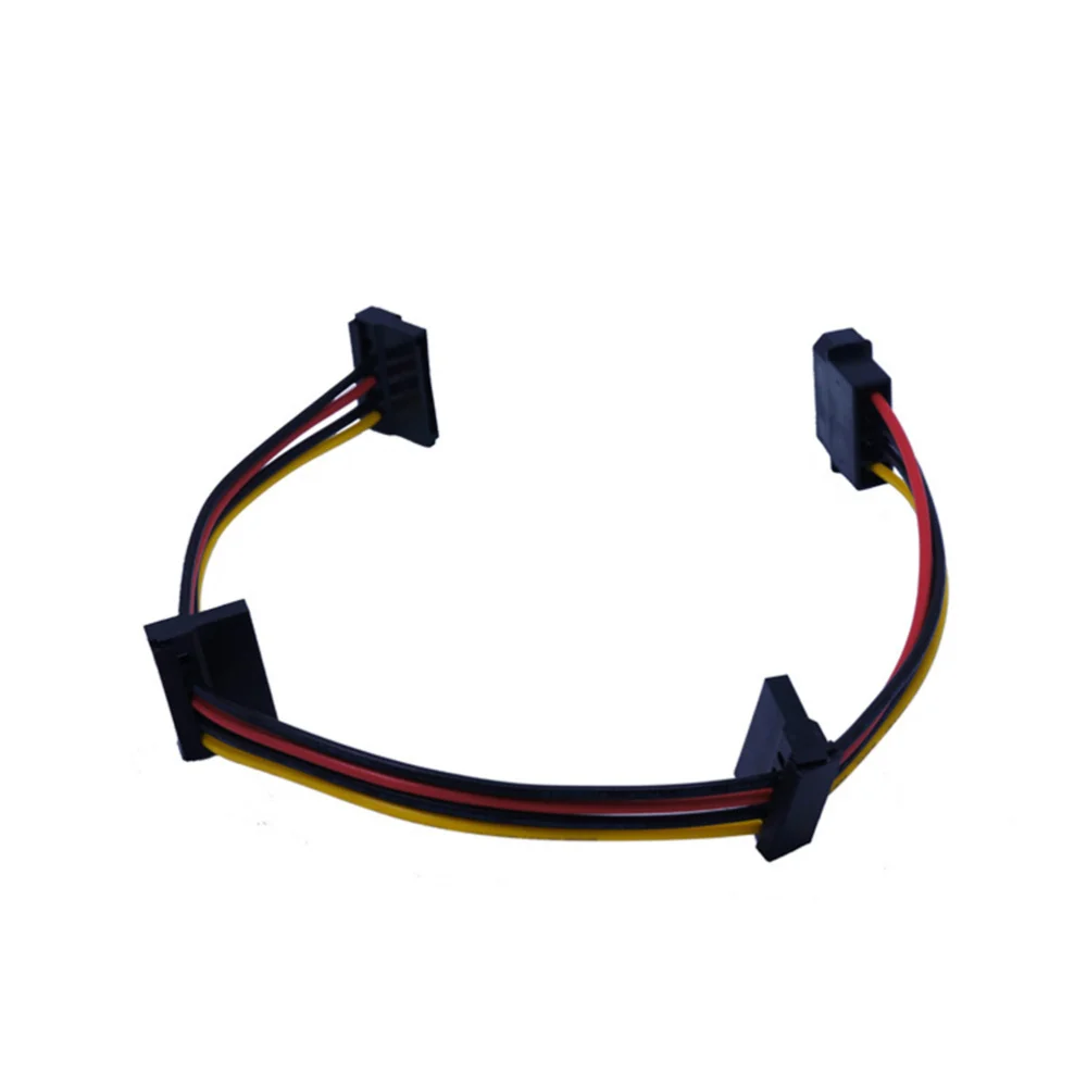 

Power Extension SATA Cable 1 to 3 Splitter Hard Drive Assemble Cable Wire