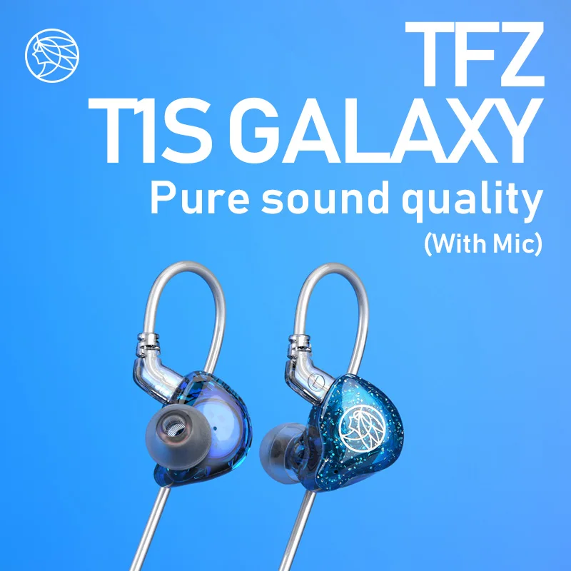 Наушники-вкладыши TFZ/T1s с микрофоном настраиваемая динамическая гарнитура 3 5 мм