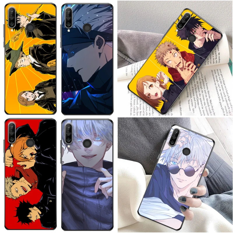 

Jujutsu Kaisen Satoru Gojo Yuji Itadori Fushiguro Megumi Sukuna Phone Case For Huawei P30 Pro Lite Coque Back Cover Funda