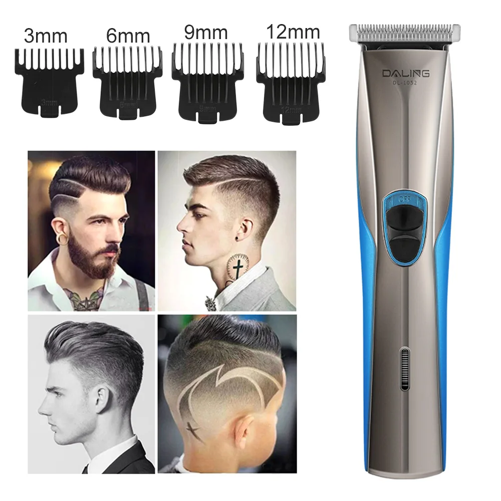 

Водонепроницаемая электрическая машинка для стрижки волос, боди-бритва, машинка для стрижки волос, Беспроводная зарядка через USB, гибкая мо...