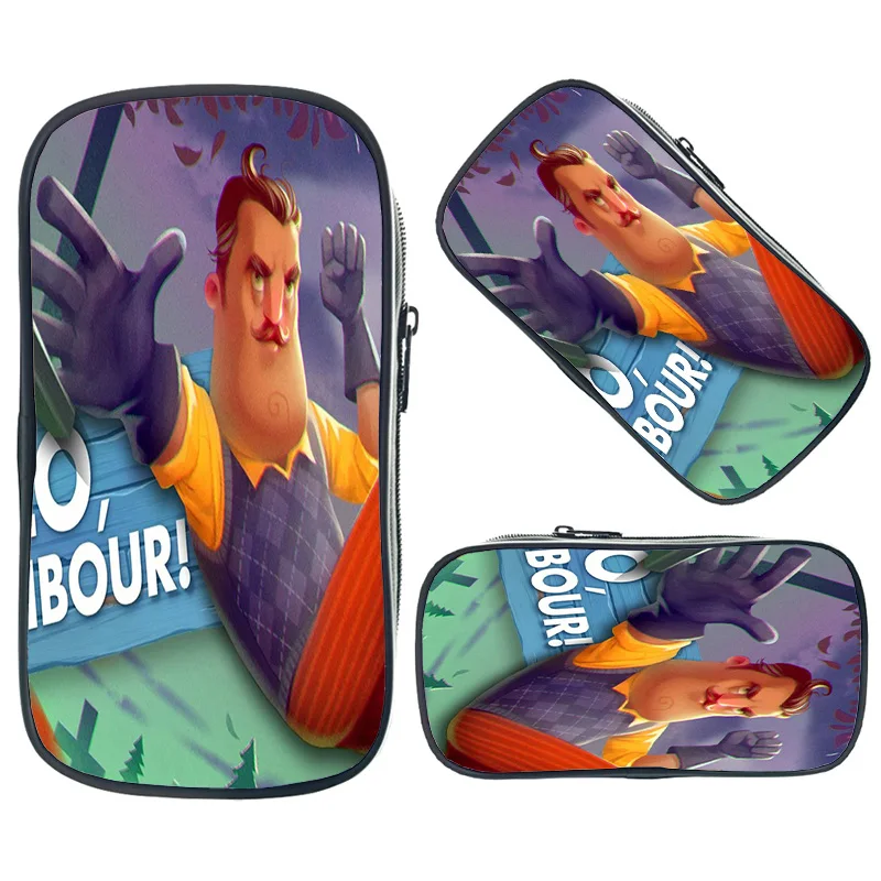 Hello Neighbor Cosmetic чехол канцелярские сумки для хранения Чехол макияжа Детские