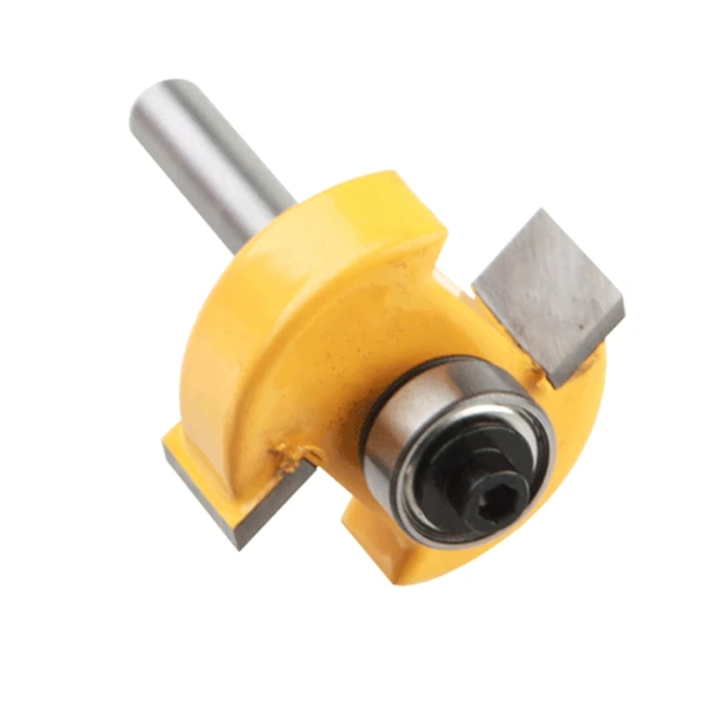 

Router Bit with 6 Bearings Set 1/4\" 6.35mm Shank Woodworking Tools Tenon Cutter