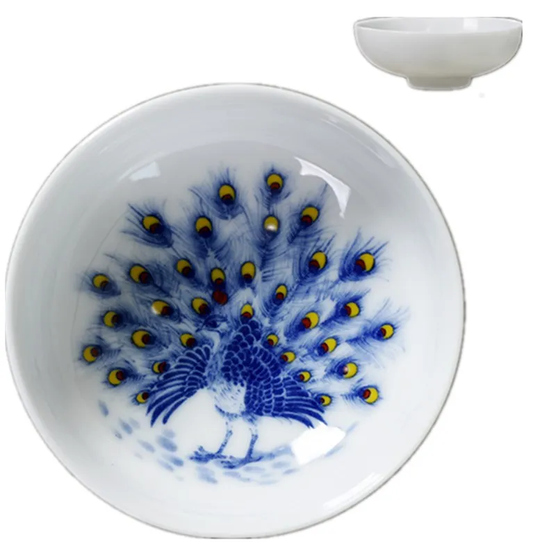 Павлин чайная чашка керамическая креативная маленькая чаша костяного фарфора