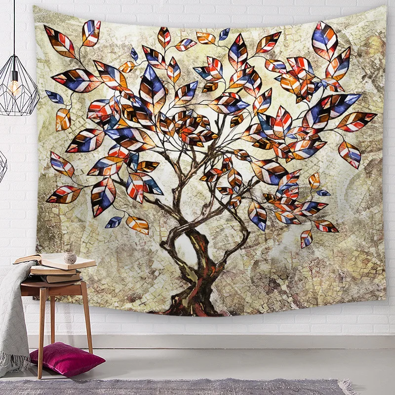 

CAMMITEVER Trees Tapestry Dorm Bedroom Woods Wall Art Throw Wall Cloth Tapestries Carpet